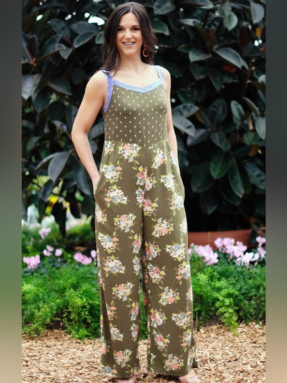 Matilda Jane Lets go Together Work of Art Jumpsuit, Size Med, NWT - Picture 2 of 6